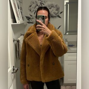 GAP Women's Brown Teddy Jacket